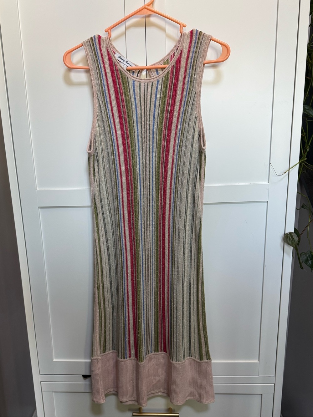 TOMMY BAHAMA Vista Sol Dress Stretch Sparkle Knit Size S Vacation Coastal Party